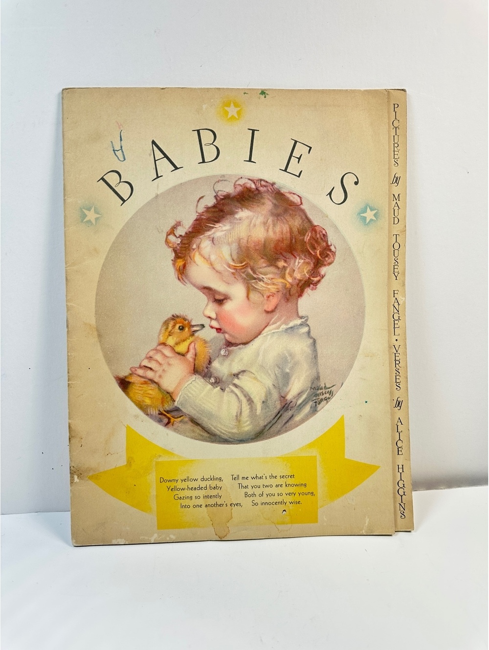 VTG 1933 Babies Maud Tousey Fangel Illustrations Alice Higgins Children’s Book